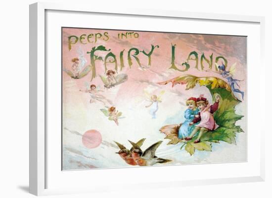 Peeps into Fairyland-F.E. Weatherly-Framed Art Print