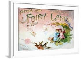 Peeps into Fairyland-F.E. Weatherly-Framed Art Print