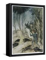 Peer Gynt, Green Woman-Arthur Rackham-Framed Stretched Canvas