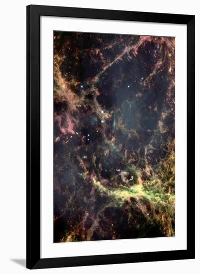 Peering into the Heart of the Crab Nebula Space Art-null-Framed Photo