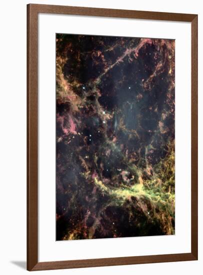 Peering into the Heart of the Crab Nebula Space Art-null-Framed Photo