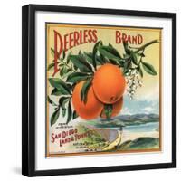 Peerless Brand - National City, California - Citrus Crate Label-Lantern Press-Framed Art Print