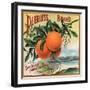 Peerless Brand - National City, California - Citrus Crate Label-Lantern Press-Framed Art Print