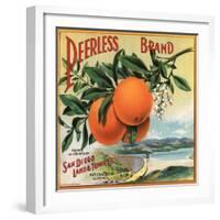 Peerless Brand - National City, California - Citrus Crate Label-Lantern Press-Framed Art Print