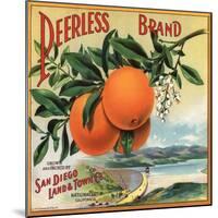 Peerless Brand - National City, California - Citrus Crate Label-Lantern Press-Mounted Art Print