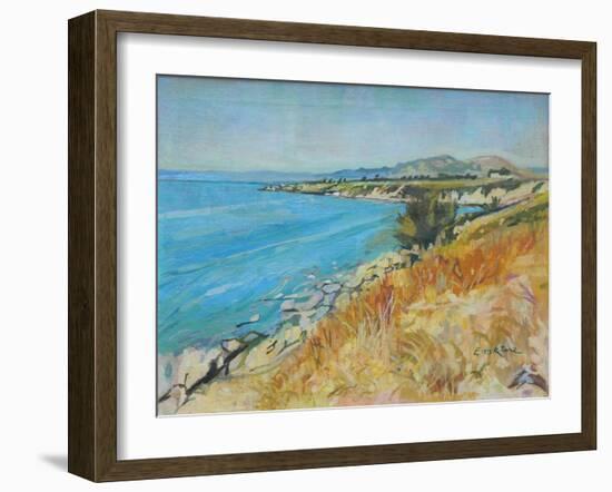 Pefkos Bay, Rhodes-John Erskine-Framed Giclee Print