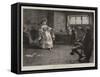 Peg Woffington's Visit to Triplet-Charles MacIvor Grierson-Framed Stretched Canvas