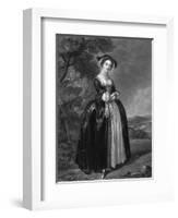 Peg Woffington, Shury-GS Shury-Framed Art Print