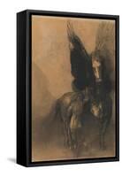 Pegasus and Bellerophon, c.1888-Odilon Redon-Framed Stretched Canvas
