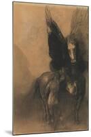 Pegasus and Bellerophon, c.1888-Odilon Redon-Mounted Giclee Print