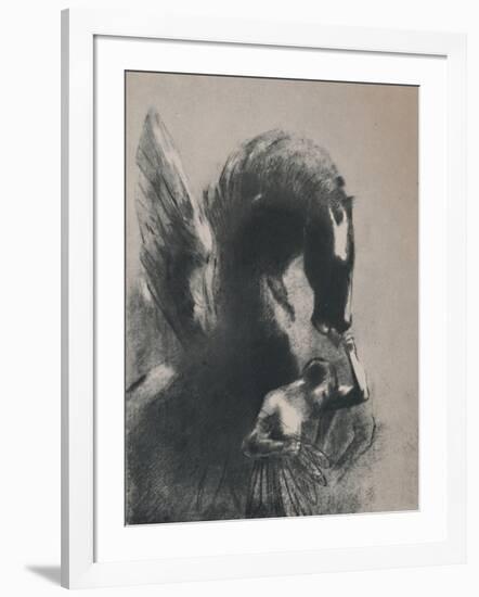 'Pegasus Captive', 1889, (1946)-Odilon Redon-Framed Giclee Print