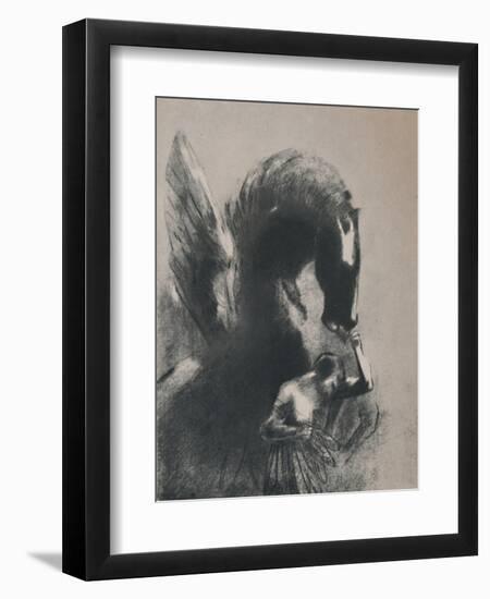 'Pegasus Captive', 1889, (1946)-Odilon Redon-Framed Giclee Print