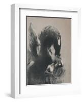 'Pegasus Captive', 1889, (1946)-Odilon Redon-Framed Giclee Print