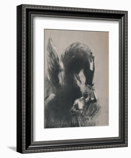 'Pegasus Captive', 1889, (1946)-Odilon Redon-Framed Giclee Print