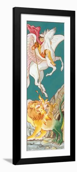 Pegasus, Greek Mythology-Encyclopaedia Britannica-Framed Art Print