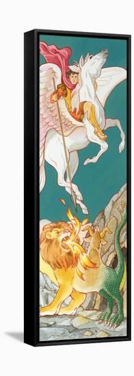 Pegasus, Greek Mythology-Encyclopaedia Britannica-Framed Stretched Canvas