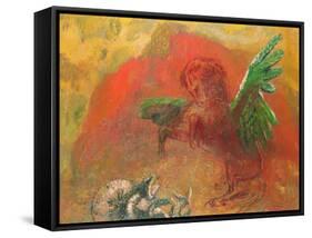 Pegasus Triumphant-Odilon Redon-Framed Stretched Canvas