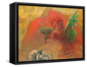 Pegasus Triumphant-Odilon Redon-Framed Stretched Canvas