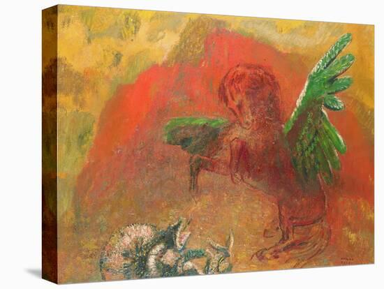 Pegasus Triumphant-Odilon Redon-Stretched Canvas
