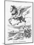 Pegasus Unharnessed, 1865-John Tenniel-Mounted Giclee Print