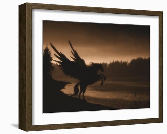 Pegasus-Julie Fain-Framed Art Print