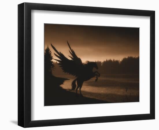 Pegasus-Julie Fain-Framed Art Print