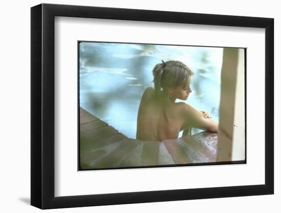 Peggy Lipton in Her Pool-Charles Moore-Framed Photographic Print