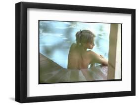 Peggy Lipton in Her Pool-Charles Moore-Framed Photographic Print