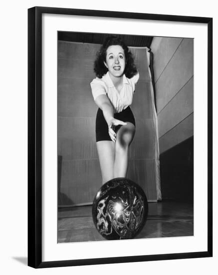 Peggy Moran, 10-Pin Bowl-null-Framed Photographic Print