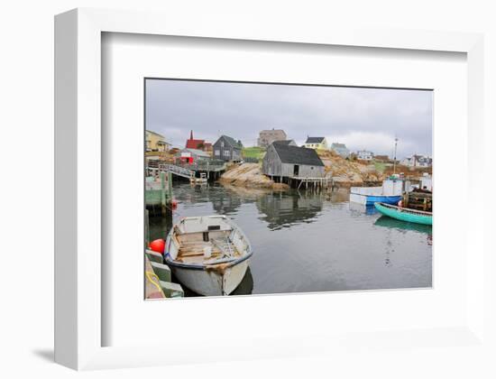 Peggy's Cove - Fishing Village-null-Framed Art Print