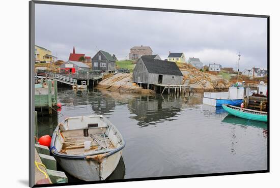 Peggy's Cove - Fishing Village-null-Mounted Art Print