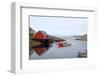 Peggy's Cove Harbour Cloudy-null-Framed Art Print