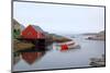 Peggy's Cove Harbour Cloudy-null-Mounted Premium Giclee Print