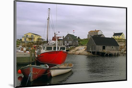 Peggy's Cove Harbour-null-Mounted Art Print