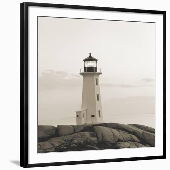 Peggy's Cove Light-Michael Kahn-Framed Art Print