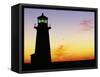 Peggy's Cove Lighthouse at Sunset-Paul Souders-Framed Stretched Canvas
