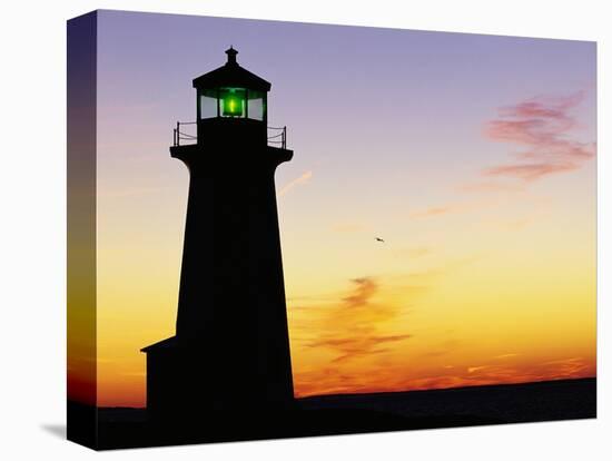 Peggy's Cove Lighthouse at Sunset-Paul Souders-Stretched Canvas