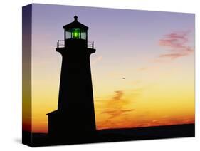 Peggy's Cove Lighthouse at Sunset-Paul Souders-Stretched Canvas