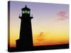 Peggy's Cove Lighthouse at Sunset-Paul Souders-Stretched Canvas