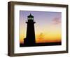 Peggy's Cove Lighthouse at Sunset-Paul Souders-Framed Photographic Print