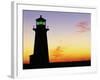 Peggy's Cove Lighthouse at Sunset-Paul Souders-Framed Photographic Print