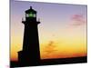 Peggy's Cove Lighthouse at Sunset-Paul Souders-Mounted Photographic Print