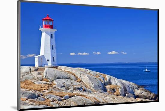 Peggy's Cove Lobster Boat-null-Mounted Art Print