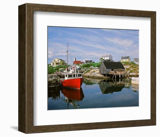 Peggy's Cove Nova ScotiaCanada-null-Framed Art Print