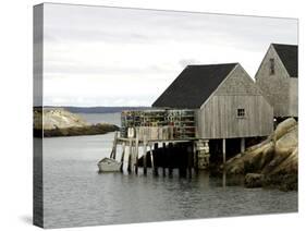 Peggy?s Cove, NS-J.D. Mcfarlan-Stretched Canvas