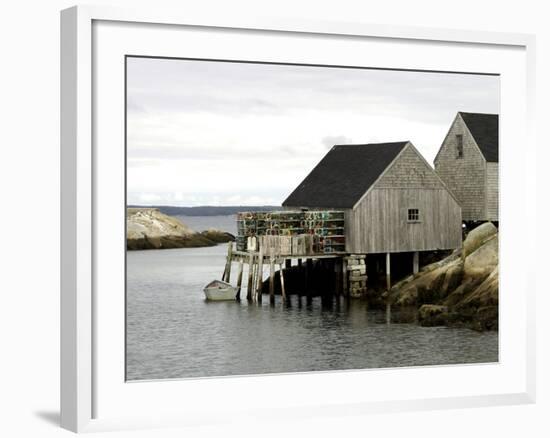 Peggy?s Cove, NS-J.D. Mcfarlan-Framed Photographic Print