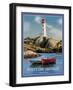 Peggy’s Cove-Old Red Truck-Framed Giclee Print