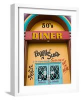 Peggy Sue's Nifty Fifties Diner, Yermo, California, USA-Walter Bibikow-Framed Photographic Print