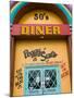 Peggy Sue's Nifty Fifties Diner, Yermo, California, USA-Walter Bibikow-Mounted Photographic Print