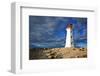 Peggys Cove Lighthouse Sunset-null-Framed Art Print